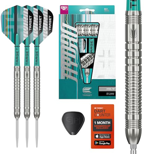Target Darts Hydro Steel Tip Dart Set 21G/22G/23G/24G/25G/26G (Barrel 01/02/03) | 90 % Wolfram-Darts, Silberne Swiss Point-Spitzen, Pro Grip Tag-Schäfte, Pro Ultra No.6-Flügel, SP-Werkzeug inkl