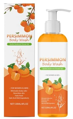 Gel doccia cachi, gel doccia per il corpo, cachi per il viso e il corpo, olio di estratto, pulizia delicata, profumo rinfrescante, perfetto per la casa o in viaggio (1)