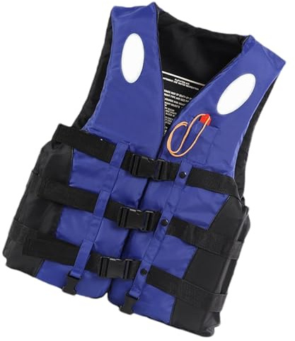 Giubbotto di salvataggio regolabile, per adulti, con di sicurezza, salvagente salvagente, per barca, vela, kayak, surf