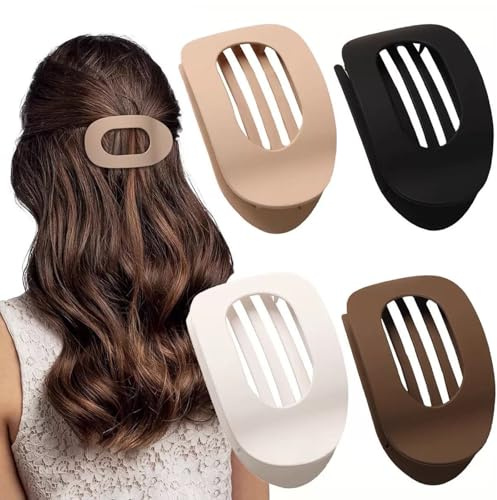 Set di 4 fermagli per capelli a becco d'anatra, semplici ed eleganti, con beccuccio d'anatra, per ragazze e donne, capelli spessi e sottili