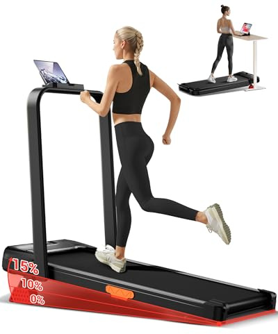 LONTEK Tapis Roulant Salvaspazio con Inclinazione 15%, Tapis Roulant Elettrico 10KM/H con 2.5HP Motore Silenzioso, Treadmill for home, Max 136KG