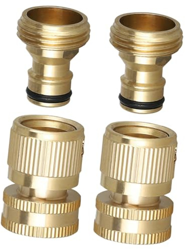 Toyvian 2 Sätze Gartenschlauch Schnellkupplung Schlauchverbinder Außenwasserhahn Adapter Wasserschlauch Anschluss Ersatzteil für Gartenpumpe