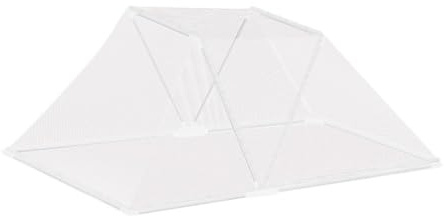 Vilgftyiet Copertura protettiva pieghevole per piante, 90 x 34 x 36 cm, asta in fibra e rete a rete, per balcone, giardino, piante in vaso, fragole e mirtilli, design facile da installare, bianco