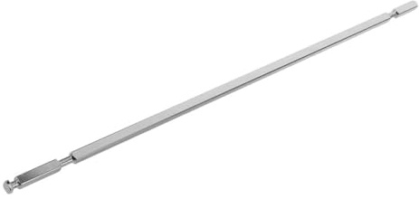 BAZEITFLOW Edelstahl Drehspieß für Heißluftfritteuse 45cm Gabelstangenersatz mit Backofen Rost für Elektrischen Hähnchengrill und Brathähnchen