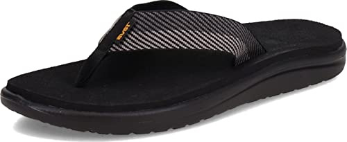 Action Sports (Teva DE) Voya Canvas Flip Sandal Herr Flops, Grå Vori svart grå Vgbr, 40.5 EU