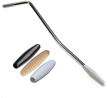 WANDIC Tremolo Arm, 6mm Single Metal Whammy Bar mit 3 Tips Tremolo Brückensystemteile für E-Gitarren Tremolo System