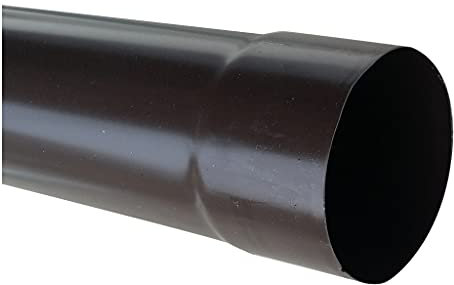 T.E.G. METALLI S.R.L. Pluviale Tubo Discendente per Grondaia in Alluminio o Lamiera Diametro 100 mm Vari Colori e Lunghezze (Lamiera/Testa di Moro, 1)