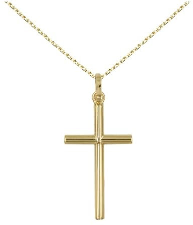 L'Atelier d'Azur Médaille - Croix Or Jaune - Femme ou Enfant - Chaine Offerte