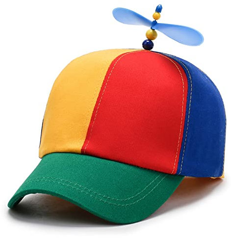 Voarge Propellermütze, Propeller-Mütze, Hubschraubermütze, Hubschrauber-Kappe, Baseball Cap für Erwachsene & Kinder - Größenverstellbar (Unisex Design)