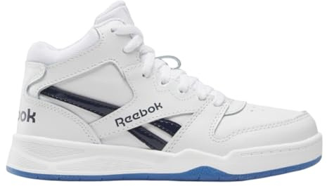 Reebok BB 4500 Court Sneaker, White/Navy/Ice, 34 EU
