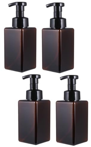 Housoutil Lot De 2 Flacons De Toilette De Voyage De 450 ML avec Pompe Distributrice pour Shampoing Et Mousseur À Bulles pour Voyage