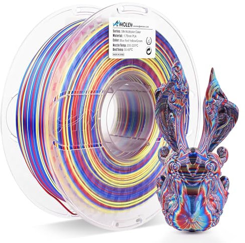 AMOLEN PLA 3D Drucker Filament, Matt PLA Filament 1.75mm, Sauber Gewickeltes Filament, Kompatibel Mit 3D FDM Druckern, Maßgenauigkeit +/- 0.02 mm, 1KG Spule(2.2Pfund)