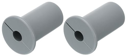 QUARKZMAN 2pz Parete Gommini per Cavi 3/4 Silicone Cavo Parete Boccola Alimentazione Attraverso Cavo Instradamento Kit Accessori Parete Cavo Pass Attraverso per Ethernet con 7mm Buco Grigio