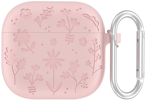 WNBW 2 pack Earphone Case For Airpods 4 (2024) Cover Protector Soft Silicone Headphones Protective Shell Skin Box,Pink