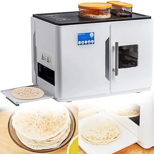 Roti Maker - Macchina elettrica completamente automatica, produzione con un solo clic di 8 pezzi alla volta per casa, commerciale, ristoranti, mense, Roti Baker Robot Flatbread Tortilla Magic