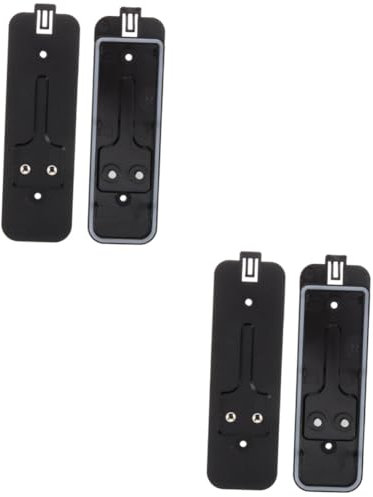 Homoyoyo 4 Sätze Austausch der Rückwandplatine Unterstützung Proofing Ständer für Babyphone Klemmhalterung schützend türklingel halterung drahtlose Türklingelhalterung Plastik Black