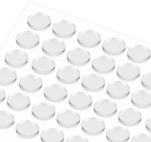 72 Stück Gumminoppen für Glasplatten 15 * 2mm Gummifüße Selbstklebend, Gummipuffer Selbstklebend Anschlagpuffer Gummipuffer Transparent, Elastikpuffer Gummistopper