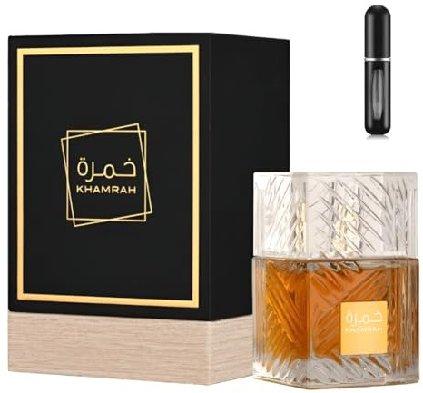 Perfume Khamrah Original 100ML Eau de Parfum Unisex – Fragancia Árabe Premium de Dubái Larga Duración + Atomizador 5ML de Regalo | ENVÍO GRATIS | solo en UBOON!