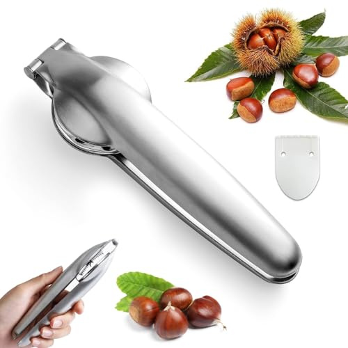 gvivej Maronitång, rostfritt stål kastanjskärare, maronkniv, kastanjeklipp, krononikniv, chestnut opener cutter, kastanjeöppnare, kastanjekniv kastanjetång