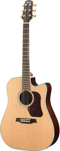 WALDEN Westerngitarre, WAD600CEW, Dreadnought Cut, Decke massiv, Satinlack, EQ, inkl. Tasche