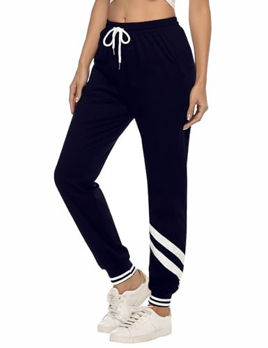 iClosam Pantalón Chandal Mujer Algodón Pantalones Deportivos con Bolsillos
