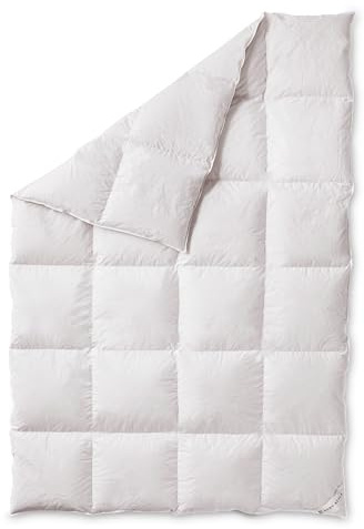 Koru Style Superior Daunen Bettdecke 155x220 cm – 90% Landdaunen / 10% Federn – Bettdecke Winter – Daunendecke 155x220 cm – Made in Germany – Wärmeklasse 3 (warm)