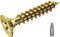 TOPYWMSP Wood Screws,Flat Head Screws for Wood,Zinc Galvanized Single Thread Screws,Multi Purpose Screws 3.5x30mm (100pcs)