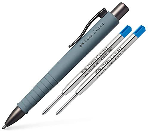 Faber-Castell - Kulspetspenna Poly Ball XB (Urban stone grey, kulspetspenna + reservp?fyllning)