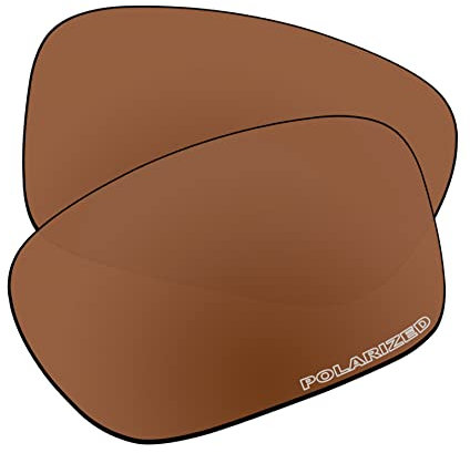 EZReplace Verres de rechange pour lunettes de soleil Oakley Scalpel OO9095 (verres polarisés), Polycarbonate marron bordeaux, Taille unique
