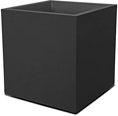 Ondis24 Pot de fleurs en basalte 40 avec réservoir d'eau - Résistant à l'hiver - Anthracite basalte