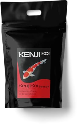KENJI KOI Season 5kg 6mm Koifutter - leicht verdauliches Futter für Herbst und Frühjahr - ausgewogene Ernährung über die ganze Saison - schwimmendes Koifutter