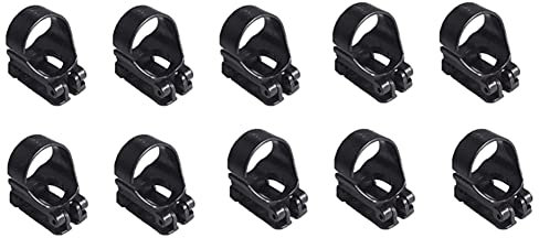 Wisyurt 10 StüCk Scuba Universal-Kunststoffclip, Schnorchelhalterung, SchnorchelausrüStung für Maske