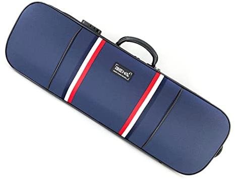 Geigenkoffer In 4/4-Größe Aus Segeltuch Mit Riemen, Hygrometer Und Stoffbezug Fachmann Geigenkoffer (Color : 03)