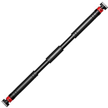 Samnuerly Klimmzugstange Türrahmen Reckstange, Robust/Sicherheitsschloss/Wandmontiertes Krafttraining Oberkörpertrainingsstange für Zuhause, 65–130 cm (67)