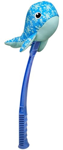 HUNTER Hundespielzeug Splash FLINGERZ Wal, schwimmfähiges Neopren, mit Schleuderstab kombinierbar, ideal für Strand & Wasser, gut sichtbar, waschbar bei 30 °C, Größe: 18 cm