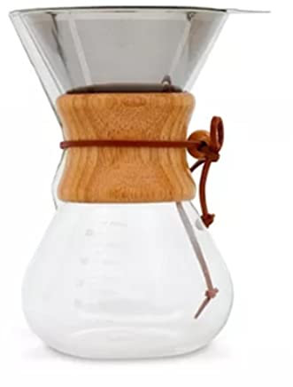 Macchina Per Caffè Americano da 00 Ml Macchina Per Caffè Americano Portatile Gocciolatore Per Caffè in Vetro Borosilicato Alto Gocciolatore Manuale Per Caffè Piccolo con Filtro in Acciaio Inossidabile