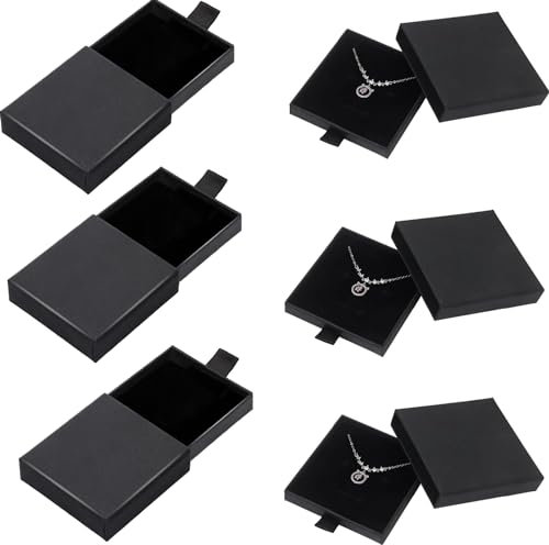 BOBOZHONG Boite Cadeau Bijoux,6 PC Coffrets Cadeaux de Boîte Cadeau Carrée Boîte à Bijoux en Carton,Boite Emballage Bijoux Carton,Petite Boîte Cadeau Boucle d'oreille Boîte de tiroir de Bracelet