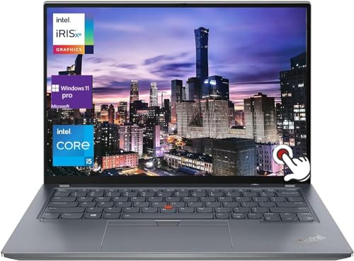 Lenovo Ordinateur portable ThinkPad X13 Gen 2, écran tactile WUXGA de 13,3, processeur Intel i5-1135G7 4 cœurs, 8 Go de RAM PCIe SSD, lecteur d'empreintes digitales, Wi-Fi 6, clavier rétroéclairé,