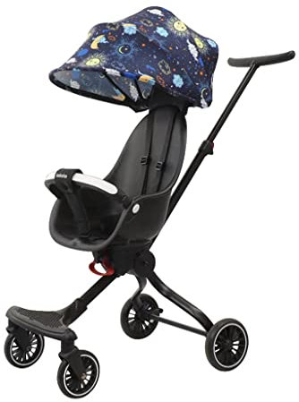 ZONABSQQ Kinderwagen Faltbarer Kinderwagen, abnehmbare oder verstellbare Markise, Verstellbarer Schiebegriff, tragbarer Kinderwagen für Reisen Komfort und Sicherheit
