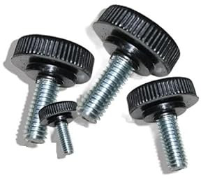 Voirrow 10 Stück M3/M4 11# schwarzer Kunststoff Rändelschraube Rändelschraube for Einstellen der Handschraube(14mm,M3)