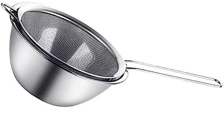 SHOWERORO Colini Per Alimenti A Rete Set Da 2 Pezzi Cucchiaio Per Filtro Ciotola Cucchiai Per Filtraggio Utensili Da Cucina Schiumarola Setaccio