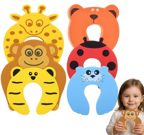 XYTAHDM 6 Stück Klemmschutz für Türen Kinder,Einklemmschutz, Türstopper Schaumstoff Farbe Kindersicherung Fenster,Tür Quetschschutz für Türen Fenster, für Zimmertüren und Schiebetüren