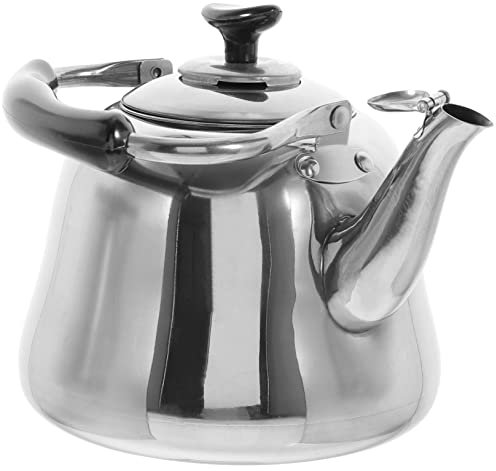 TOPPERFUN Hervidor De Agua Acero Inoxidable Con Silbato De Seguridad Tetera Para Inducción y Cocina Gas Diseño Ergonómico y Gran Capacidad