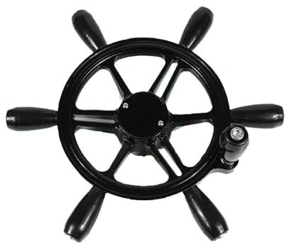 PSNKLMM Volante Marino for yate, Volante de aleación de Zinc, Volante multirueda, Mecanismo de dirección, lancha rápida, Barco de Pesca, Bote de Goma