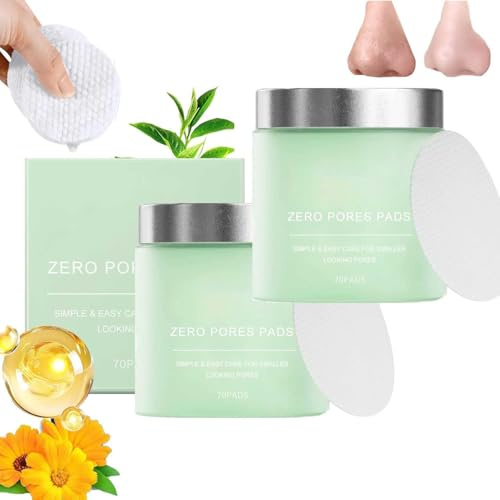 Quia-Zero Pore Pads, Deep Cleansing and Pore Minimizing,Quia Korean Beauty Pore Pads,Dual-Textured Exfoliating Facial Pad to Smooths Skin Texture & Brightens Skin,Visible Results in Just 1 Week (2)