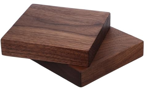 DOITOOL Lot de 2 panneaux de contreplaqué en noyer épais pour loisirs créatifs, panneaux de bois bruts, pour gravure, gravure, découpe et projets de bricolage.
