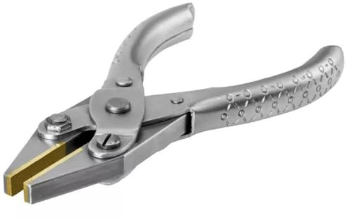Parallel Action Brass Flat Nose Pliers 14cm – Smooth Jaws Multi-Functional Tool for Jewelry Making, Watch Repair, Beading, Crafting, Electronics & DIY