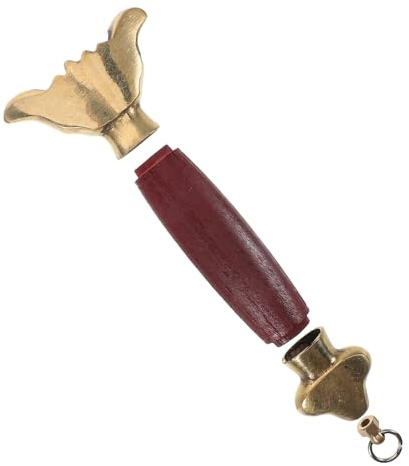 YARNOW Empuñadura de Espada Taichi de Cobre Roja Mango Ergonómico para Entrenamiento y Competición de Artes Marciales Accesorio Reemplazable Tornillo de Cobre Agarre Seguro y Cómodo