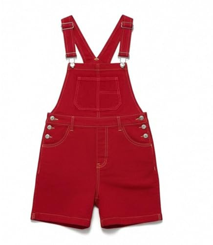 Dungarees Mens Summer Regular Fit Dungaree Shorts Adjustable Straps Short Overalls with Pockets Solid Colour Denim Bib Shorts Casual Heavy Duty Workwear Painters Clothes for Men