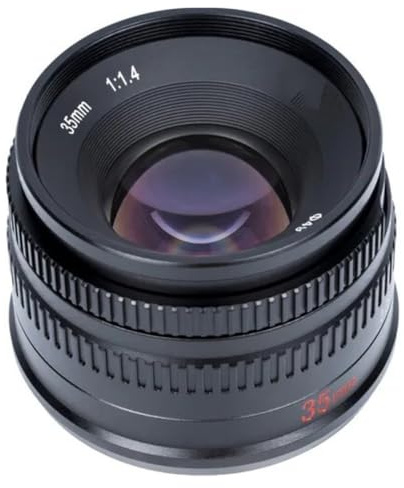 Obiettivo APS-C da 35 mm F1.4, compatibile con Sony ZVE10 | Messa a fuoco fissa primaria, X-H2, ZFC, M4/3, A6000, FX30(Macro 4/3)